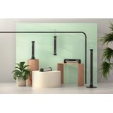 Bachmann - M709.100 CYCLE Pole L - Vloerplaat - Zwart