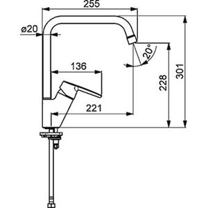 KEUKENKRAAN HOOG MODEL HANSA POLO