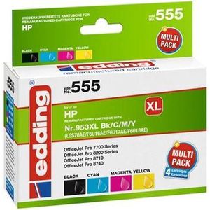 Edding - 953XL - Printerinktcartridge - Zwart, Cyaan, Magenta, Geel - Multipack