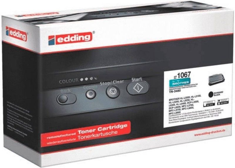 edding EDD-1067  schwarz Toner kompatibel zu brother TN-3480