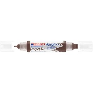 Edding 5400 acryl 3D double liner chocolade (2  - 3 / 5 - 10 mm) - Bruin