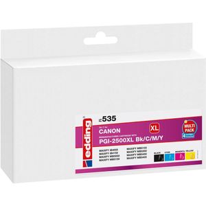Edding - Inktpatroon - Combi Pack - Zwart - Cyaan - Magenta - Geel