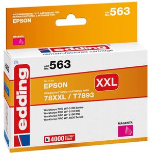 Edding Inktcartridge vervangt Epson 78XXL, T7893 Compatibel Magenta EDD-563 18-563