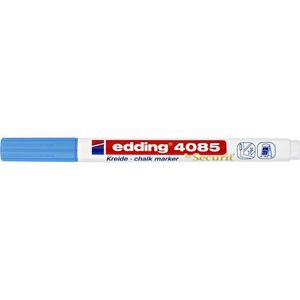 edding 4085 krijtmarker lichtblauw 10 stuks - ronde punt 1-2 mm - non-permanent - geschikt voor ramen, schoolborden, krijtborden, plexiglas en spiegels - droog uitwisbaar