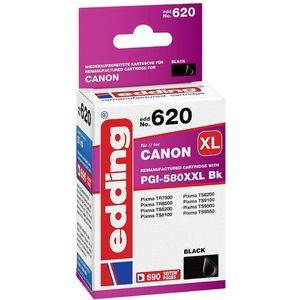 Edding Inktcartridge vervangt Canon PGI-580BK XXL Compatibel Zwart EDD-620 18-620