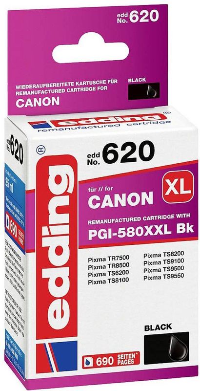 edding EDD-620  schwarz Druckerpatrone kompatibel zu Canon PGI-580XXL BK