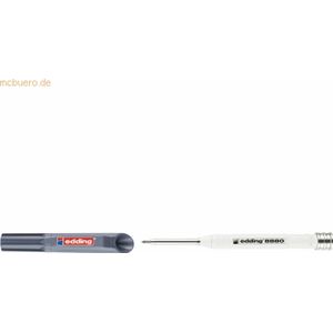 edding 8880 deep hole markeerpotlood / timmermanspotlood / bouwpotlood - 5 stuks - op grafiet basis - aluminium behuizing - voor bijna alle ondergronden - geschikt voor boorgaten - ideaal voor timmermannen, bouwvakkers, etc. - navulling verkrijgbaar