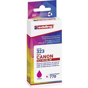 Edding - EDD-323 - Magenta Printercartridge - Compatibel met Canon CLI-551 XL