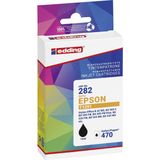 Edding - EDD-282 - Inktcartridge - Zwart - 12ml - Compatibel met Epson T1291L