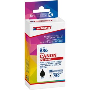 Edding - Inktcartridge - Compatibel - Zwart - Vervangt Canon PG-560 XL