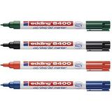 Edding - 8400 - Marker - Geassorteerde Kleuren - 0,5 - 1,0 mm - 4 St.