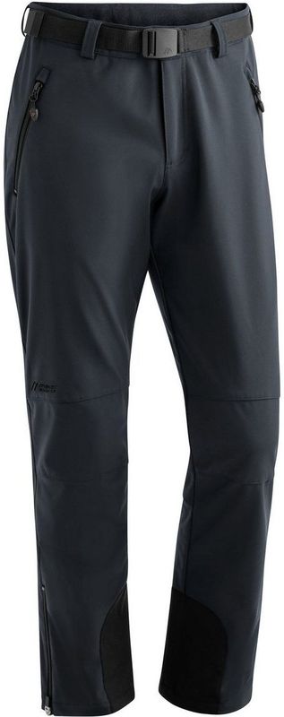 Maier Sports - Tech Pants M - Wandelbroek - Zwart - Softshell, Waterafstotend, Ademend, 3-laags ontwerp