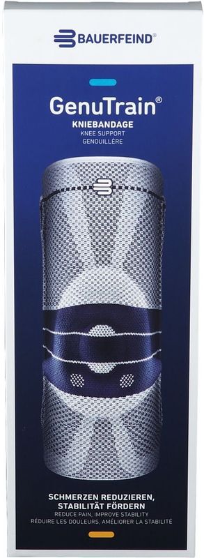 Bauerfeind GenuTrain Kniebrace - 4 - Universeel - Grijs