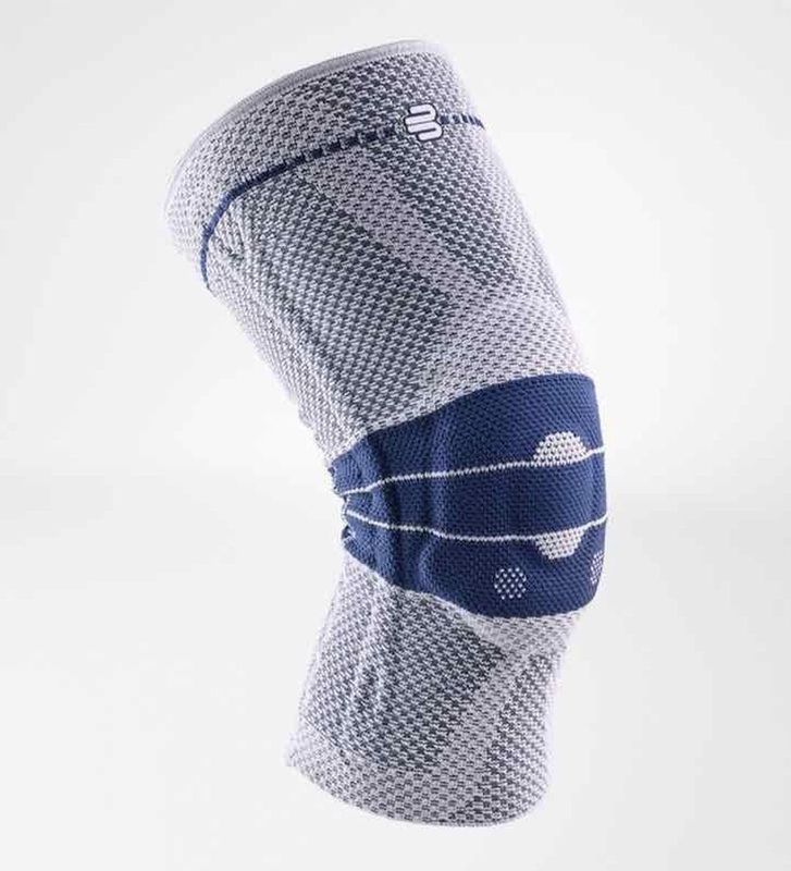 BAUERFEIND GenuTrain Comfort Kniebrace, uniseks, met siliconen rand ter ontlasting, stabilisatie en activering na een operatie of bij chronische zoals gonartrose of artritis