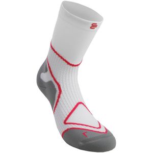 Bauerfeind - Mid Cut - Sportsokken - Wit - Hoogelastisch