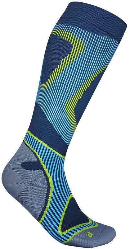 Bauerfeind - Run Performance - Compressiekousen - Blauw - Hoogelastisch
