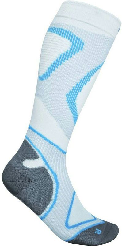 Bauerfeind - Run Performance - Compressiekousen - Wit - Hoogelastisch