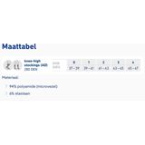 Hoogwaardige steunkous tot onder de knie in Microfiber - Unisex: M0 (37-39)