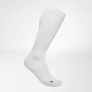 Bauerfeind Sports Run Ultralight Compression Socks Compressiesokken (Heren |wit/grijs)