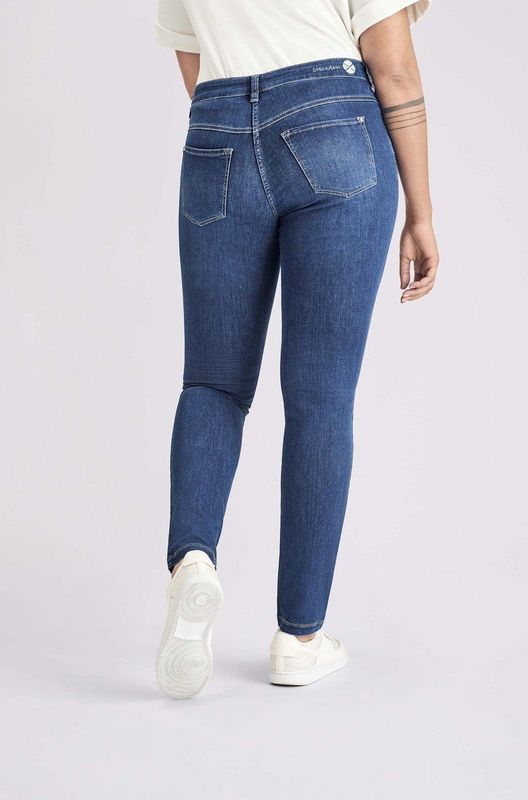 Mac, Dames, Jeans, Blauw, Maat: XS L32 Katoen,