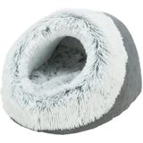 TRIXIE Höhle Harvey 35 x 26 x 41 Centimeter grau/weiß/schwarz Katzenliegeplatz