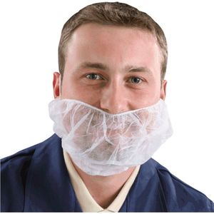 Wegwerp baardnetjes - baardnetjes - 100 stuks - 100% polypropyleen