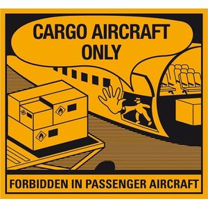 Cargo aircraft only sticker, papier, 125 x 115 mm