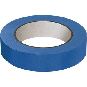 Markeringstape voor tijdelijk gebruik - PVC folie - 6 x 66 meter breedte 25 mm Blauw
