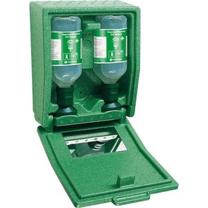 Plum wandbox oogspoelstation met 500 ml oogspoeling Niet verwarmd