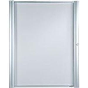 MAXIMUS ECONOMY vitrine, met acrylglazen deur, afsluitbaar - aluminium 15 x A4