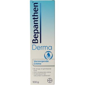 Bepanthen Verzorgende Creme - snel intrekkend, hydraterend - zonder parfum - droge en geirriteerde huid - 100 gram