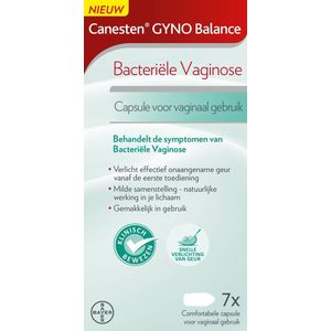 Canesten Gyno Balance Capsule - bij bacteriële vaginose - 7 capsules voor vaginaal gebruik