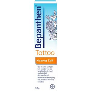 Bepanthen Tattoo Zalf - verantwoorde nazorg en bescherming – getatoeëerde huid verzorging - 30 gram