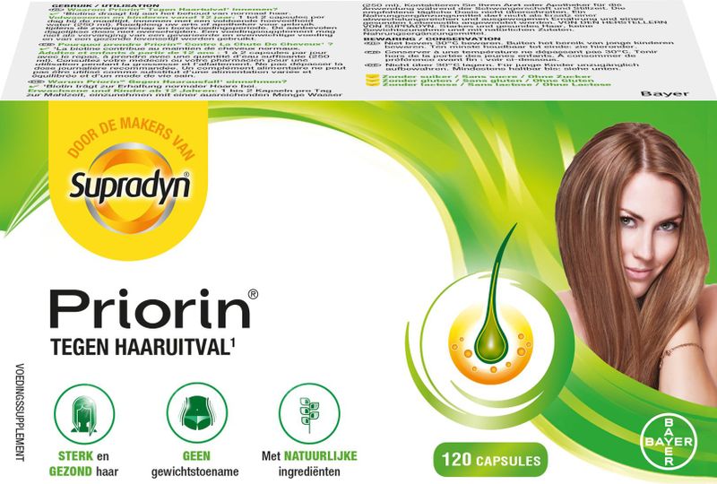 Priorin - Tegen Haaruitval - Capsules - 120 Stuks