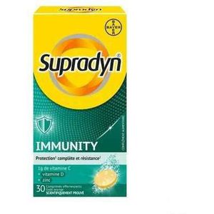 Supradyn Immunity Voedingssupplement Weerstand Vitamine C, D en Zink 30 Bruistabletten
