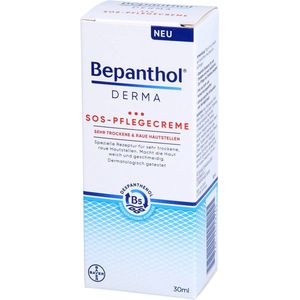 Bepanthol - Derma SOS - Crème - 30 ml - Voor Zeer Droge en Ruwe Huid