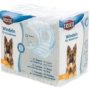 Trixie 23636 Luiers voor honden, XL: 40-58 cm, 12 stuks