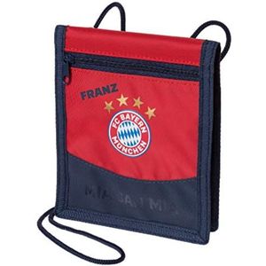Borstzak met naam | Motief FC Bayern München incl. naamopdruk | gepersonaliseerde FCB portemonnee om te hangen kinderportemonnee doorzichtig inschuif klittenbandsluiting muntvak