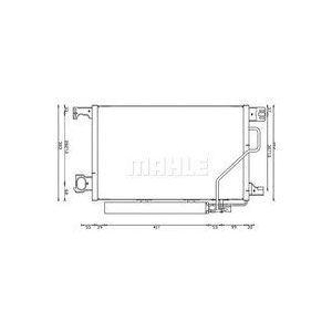 Condensor, Airconditioning Mercedes-Benz Mahle Ac 662 000s