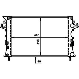 Radiateur Renault Mahle Cr 462 000p