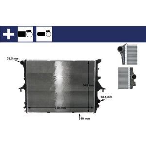 Radiateur Audi, Porsche, Volkswagen Mahle Cr 571 000s