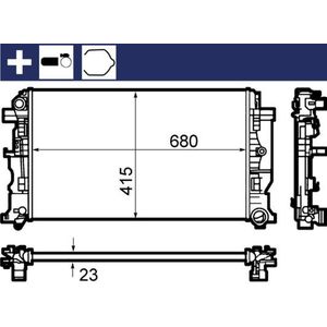Radiateur Mercedes-Benz, Volkswagen Mahle Cr 1710 000s