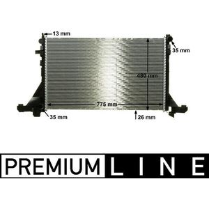 Radiateur Nissan, Opel, Renault Mahle Cr 1770 000p