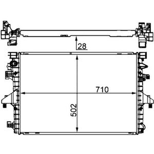 Radiateur Volkswagen Mahle Cr 1792 000s