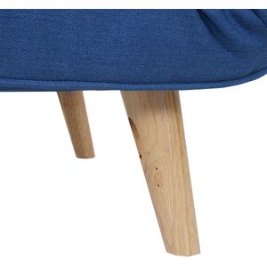 Slaapbank MCW-D35, slaapbank functionele fauteuil inklapbare fauteuil relaxfauteuil jeugdfauteuil fauteuil, stof/textiel ~ blauw