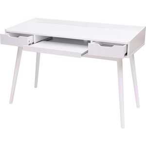 Bureau MCW-A70b, bureau computerbureau, MDF 120x55cm ~ wit