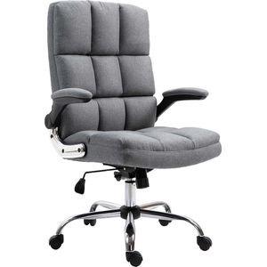 Bureaustoel MCW-J21, bureaustoel executive, in hoogte verstelbaar ~ stof/textiel grijs