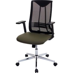 Bureaustoel MCW-J53, bureaustoel ergonomisch kunstleder ~ olijfgroen