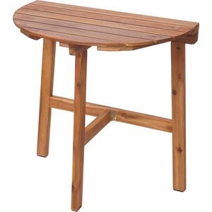 Klaptafel MCW-L19, tuintafel balkontafel, binnen/buiten inklapbaar acaciahout MVG-gecertificeerd 71x70x34cm