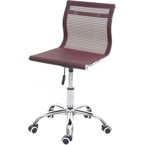 Bureaustoel MCW-K53, bureaustoel bureaustoel computerstoel, netbespanning stof/textiel ~ wijnrood